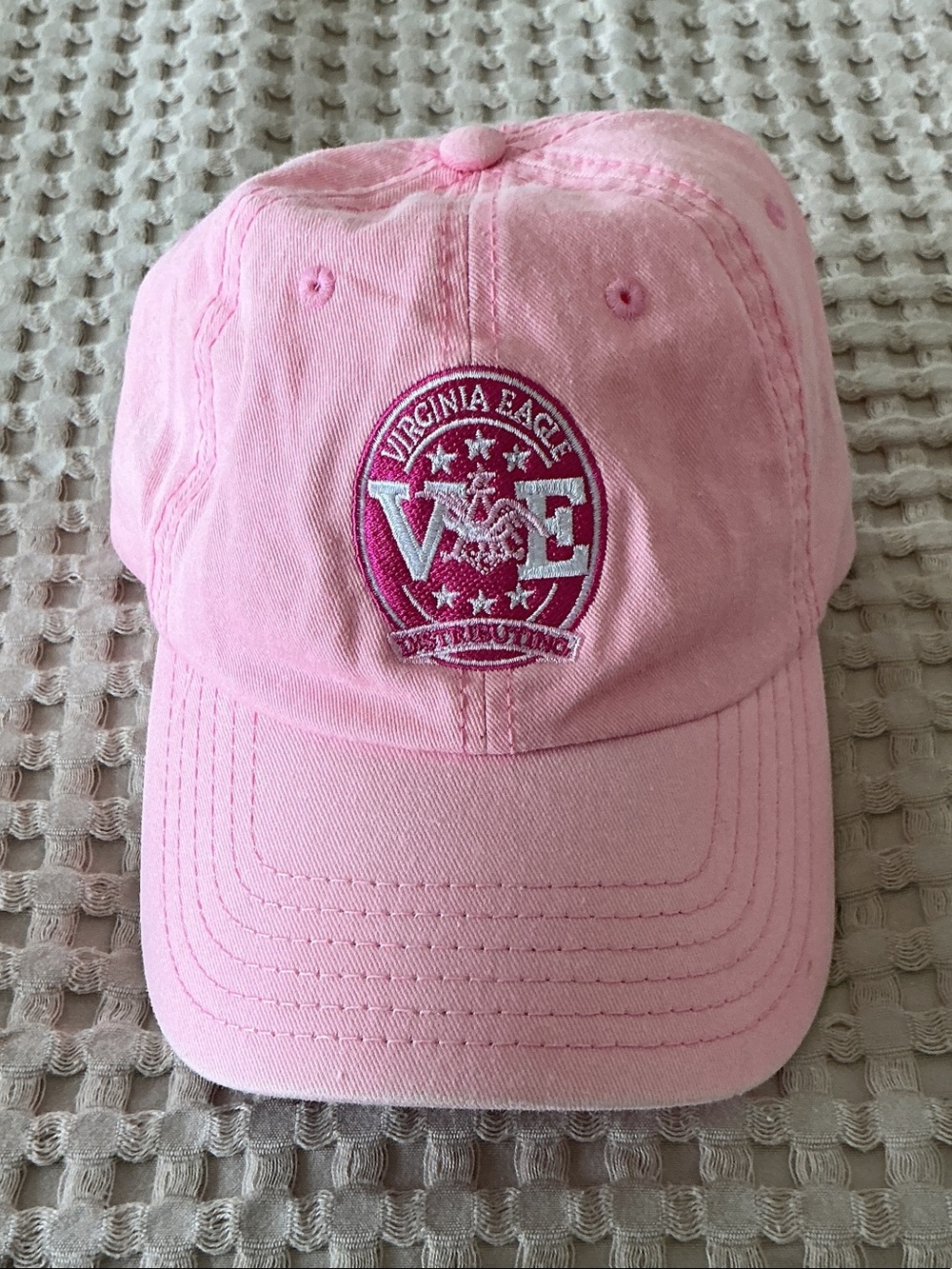 OTTO Pink Adjustable Cotton Baseball Cap